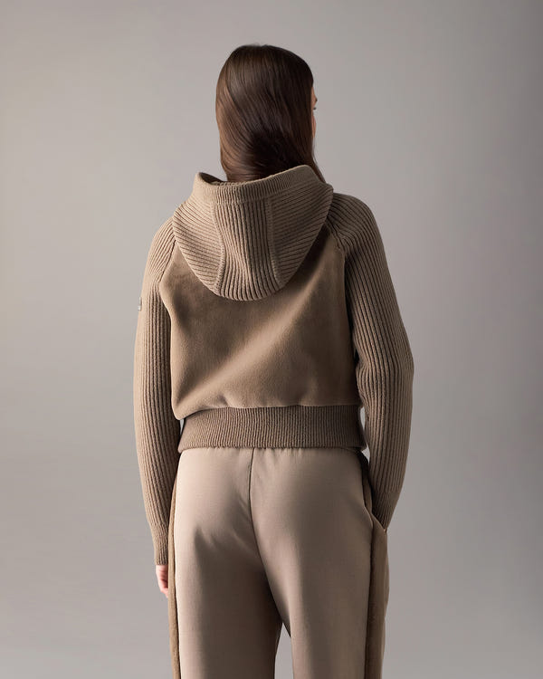 Moose Knuckles - M36LK692 - Junction Hooded Hybrid Sweater - WOMENS -  - Back