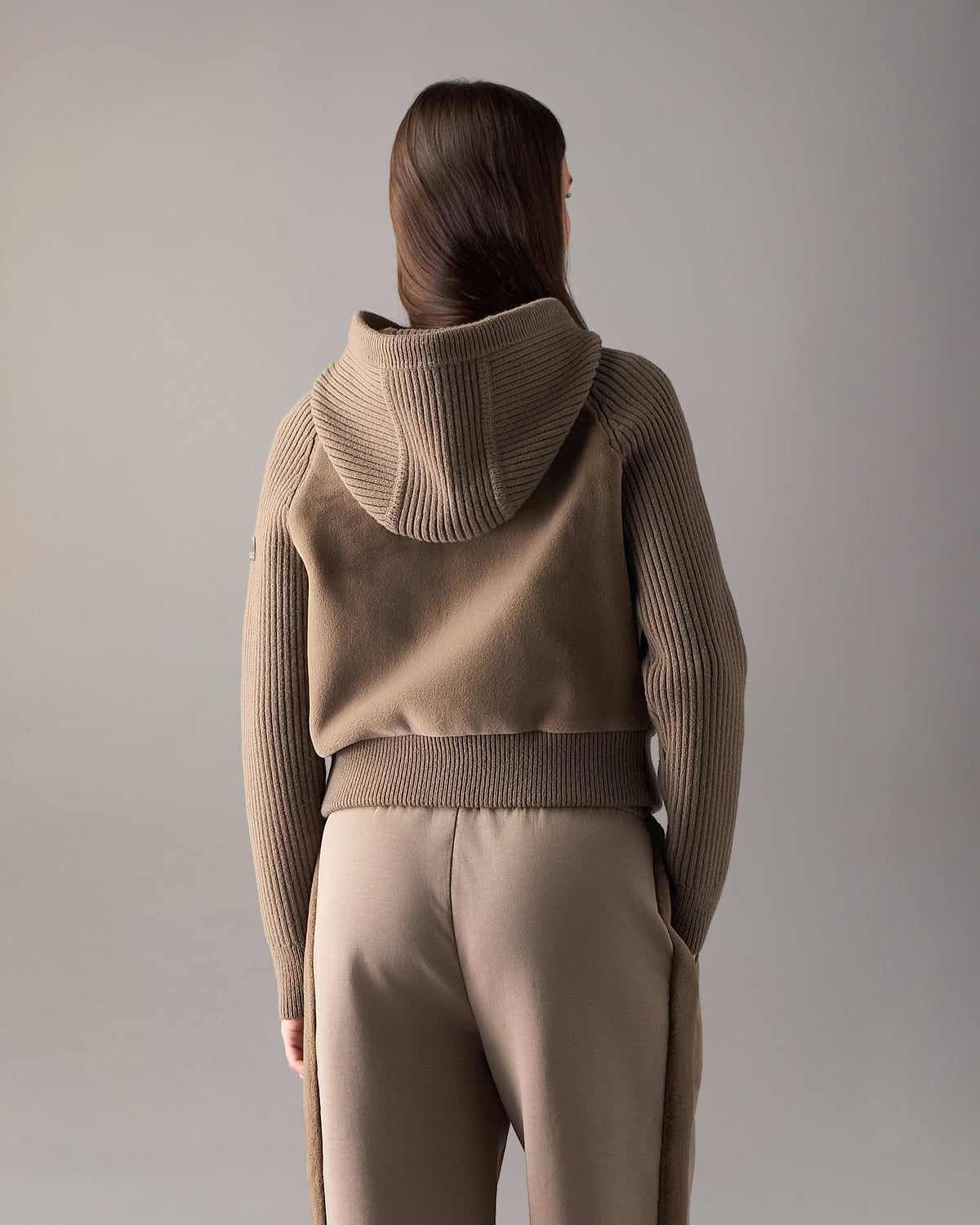Moose Knuckles - M36LK692 - Junction Hooded Hybrid Sweater - WOMENS -  - Back