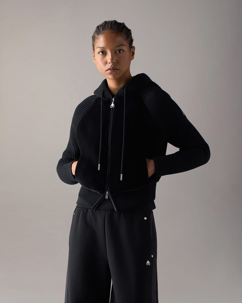 Moose Knuckles - M36LK692 - Junction Hooded Hybrid Sweater - WOMENS -  - Front Category