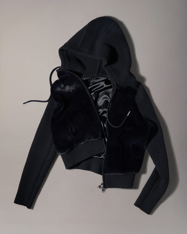 Moose Knuckles - M36LK692 - Junction Hooded Hybrid Sweater - WOMENS -  - GM