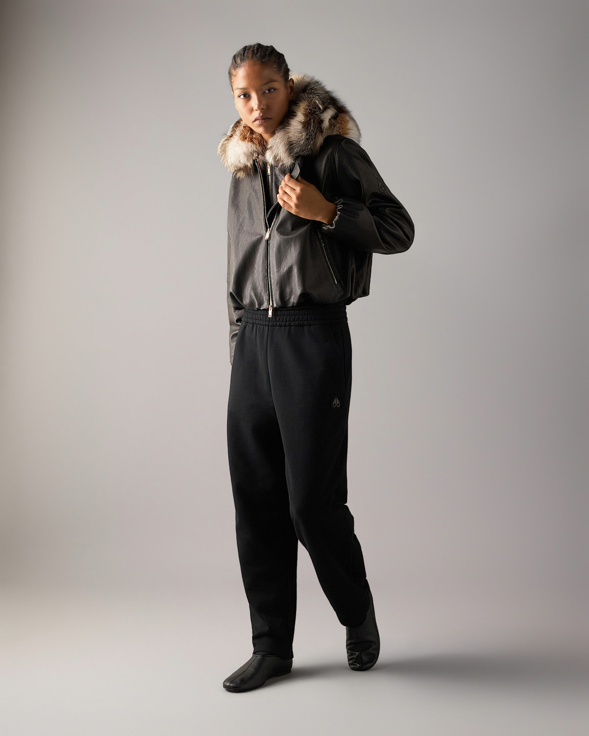Moose Knuckles - M36LL306GF - Cardin Fur & Leather Jacket - WOMENS -  - Front