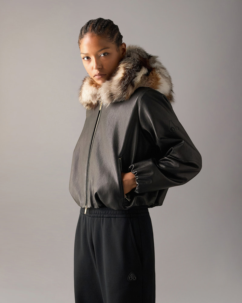 Moose Knuckles - M36LL306GF - Cardin Fur & Leather Jacket - WOMENS -  - Front Category
