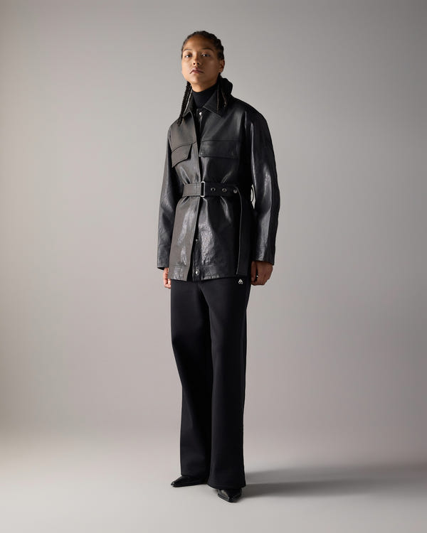 Moose Knuckles - M36LL319 - BLVD Leather Field Jacket - WOMENS -  - Front