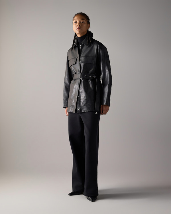 Moose Knuckles - M36LL319 - BLVD Leather Field Jacket - WOMENS -  - Front