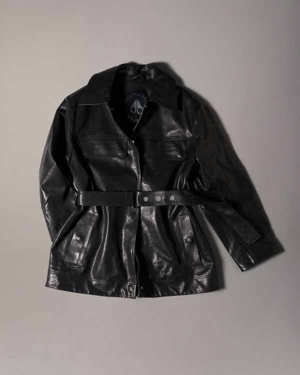 Moose Knuckles - M36LL319 - BLVD Leather Field Jacket - WOMENS -  - GM