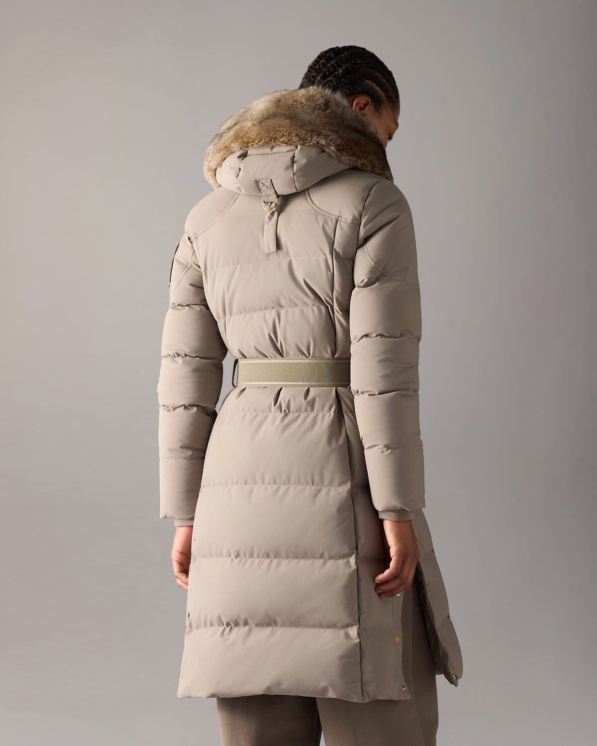 Moose Knuckles - M36LP207GS - Gilded Long Down Parka - WOMENS -  - Back