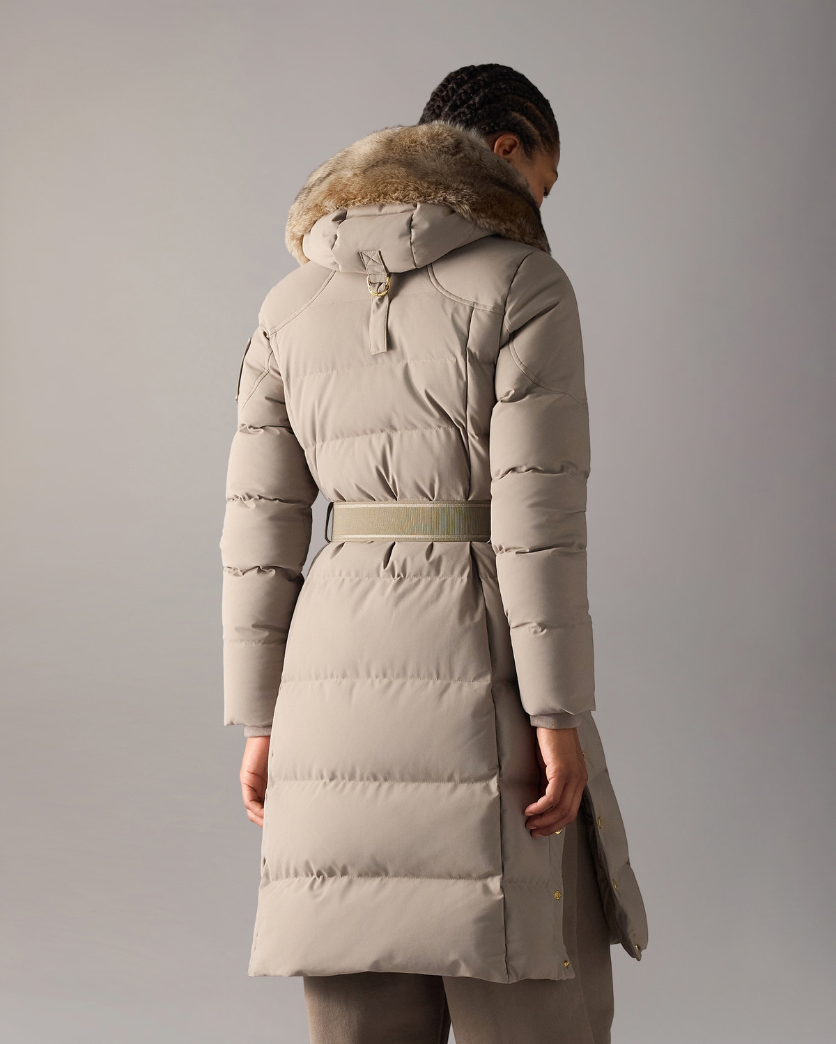 Moose Knuckles - M36LP207GS - Gilded Long Down Parka - WOMENS -  - Back