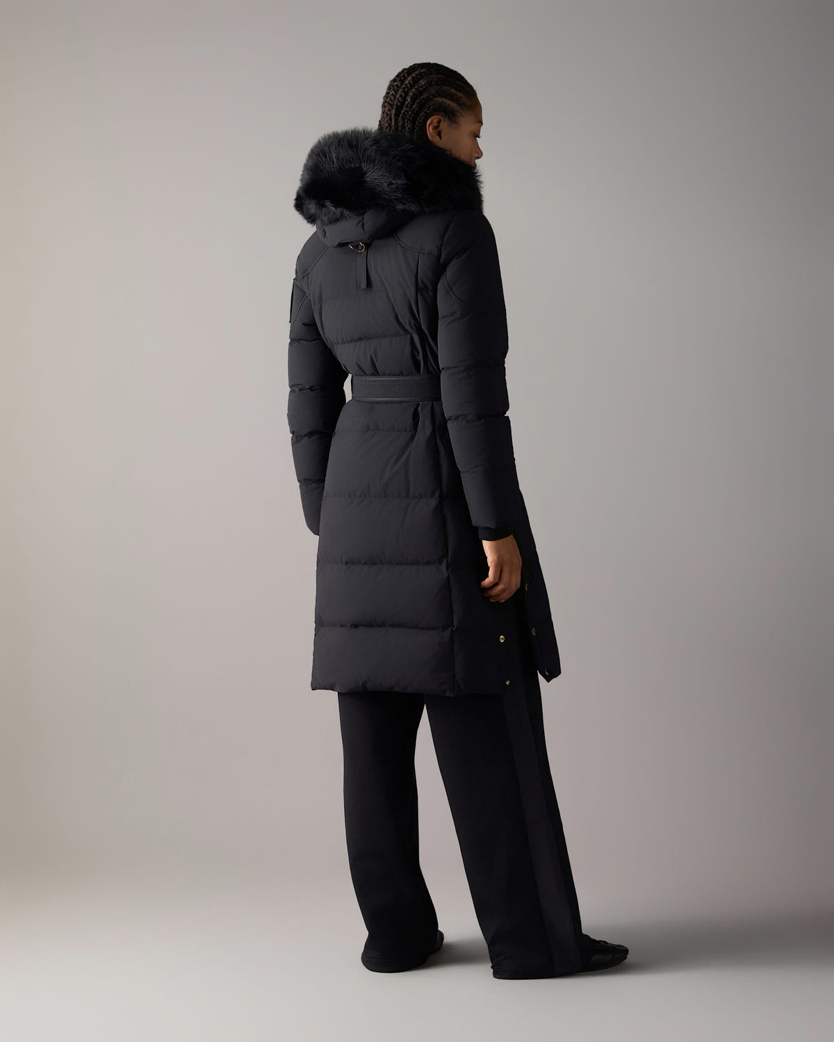 Moose Knuckles - M36LP207GS - Gilded Long Down Parka - WOMENS -  - Back