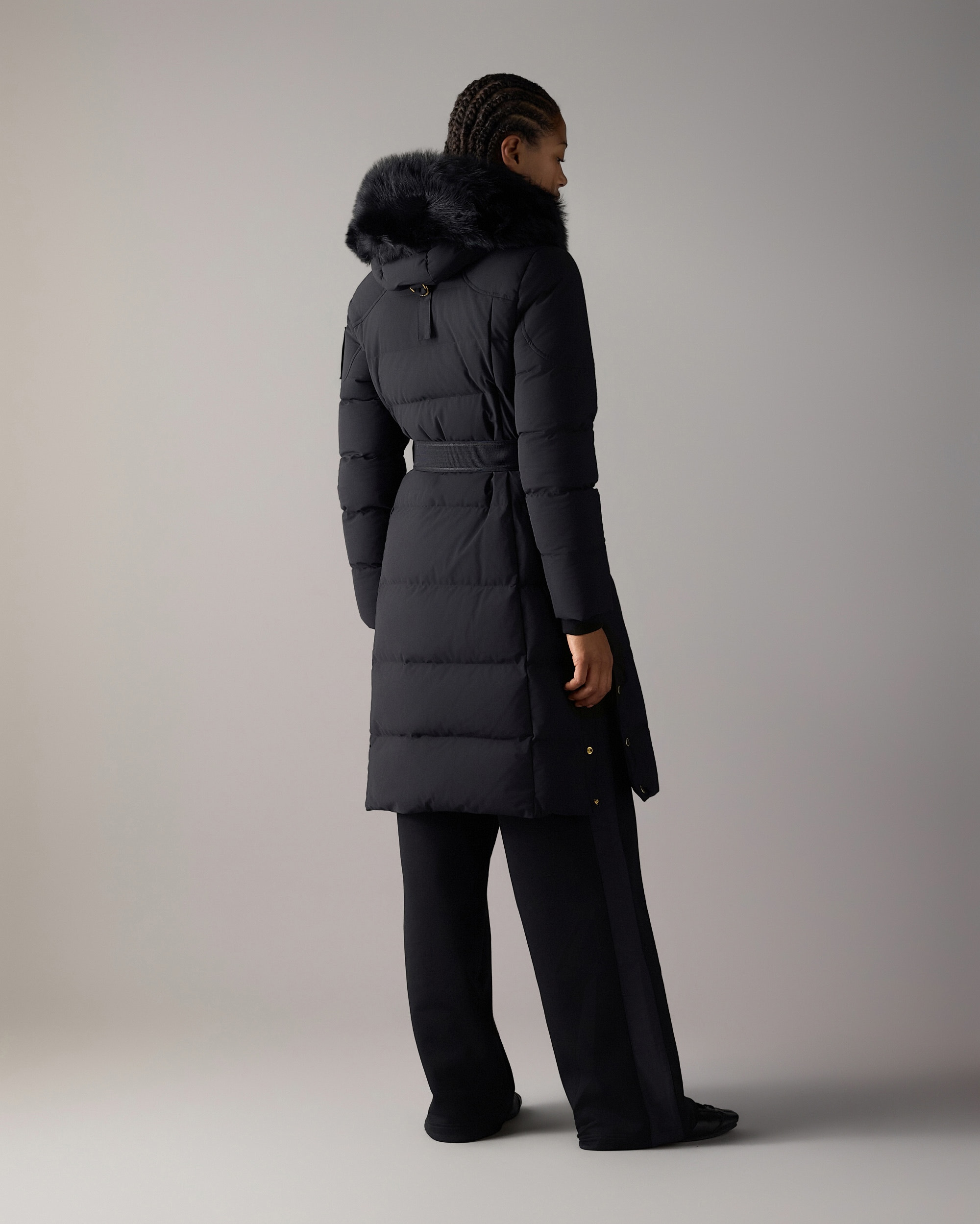 Moose Knuckles - M36LP207GS - Gilded Long Down Parka - WOMENS -  - Back