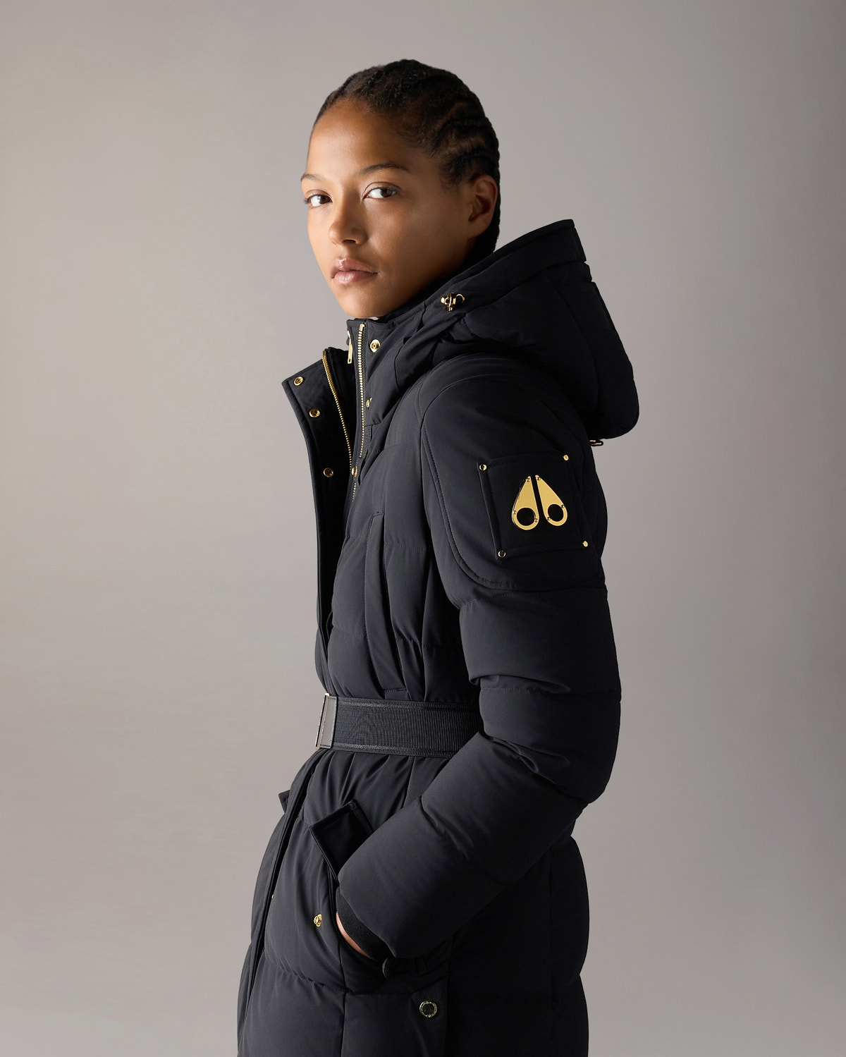 Moose Knuckles - M36LP207GS - Gilded Long Down Parka - WOMENS -  - Detail4