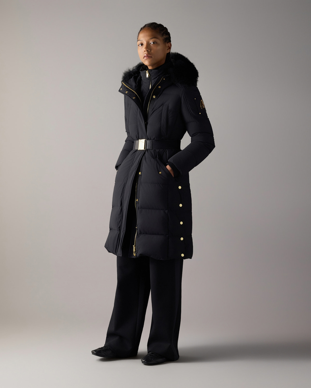 Moose Knuckles - M36LP207GS - Gilded Long Down Parka - WOMENS -  - Front