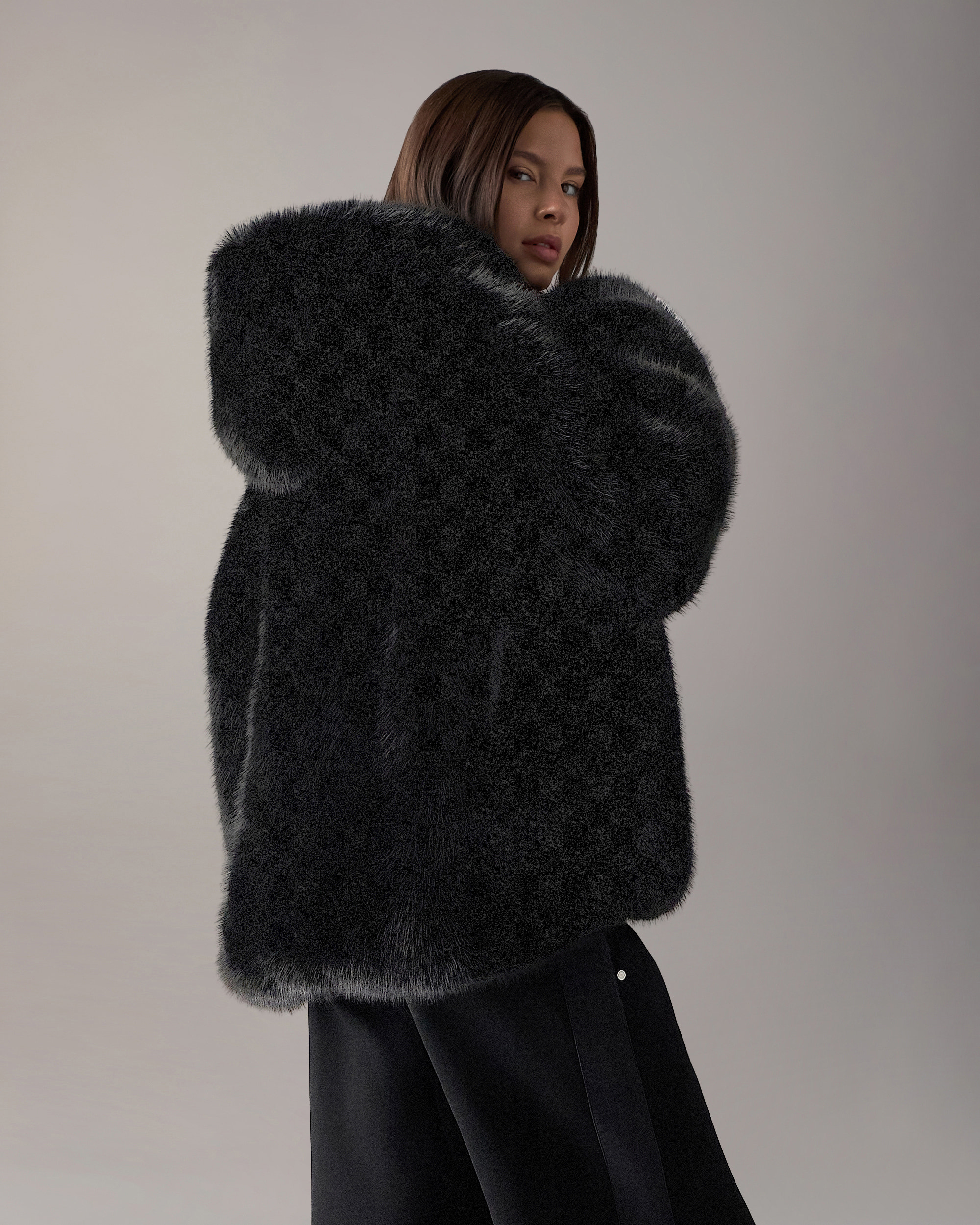 Moose Knuckles - M36LS605GW - Ember Faux Fur Jacket - WOMENS -  - Back