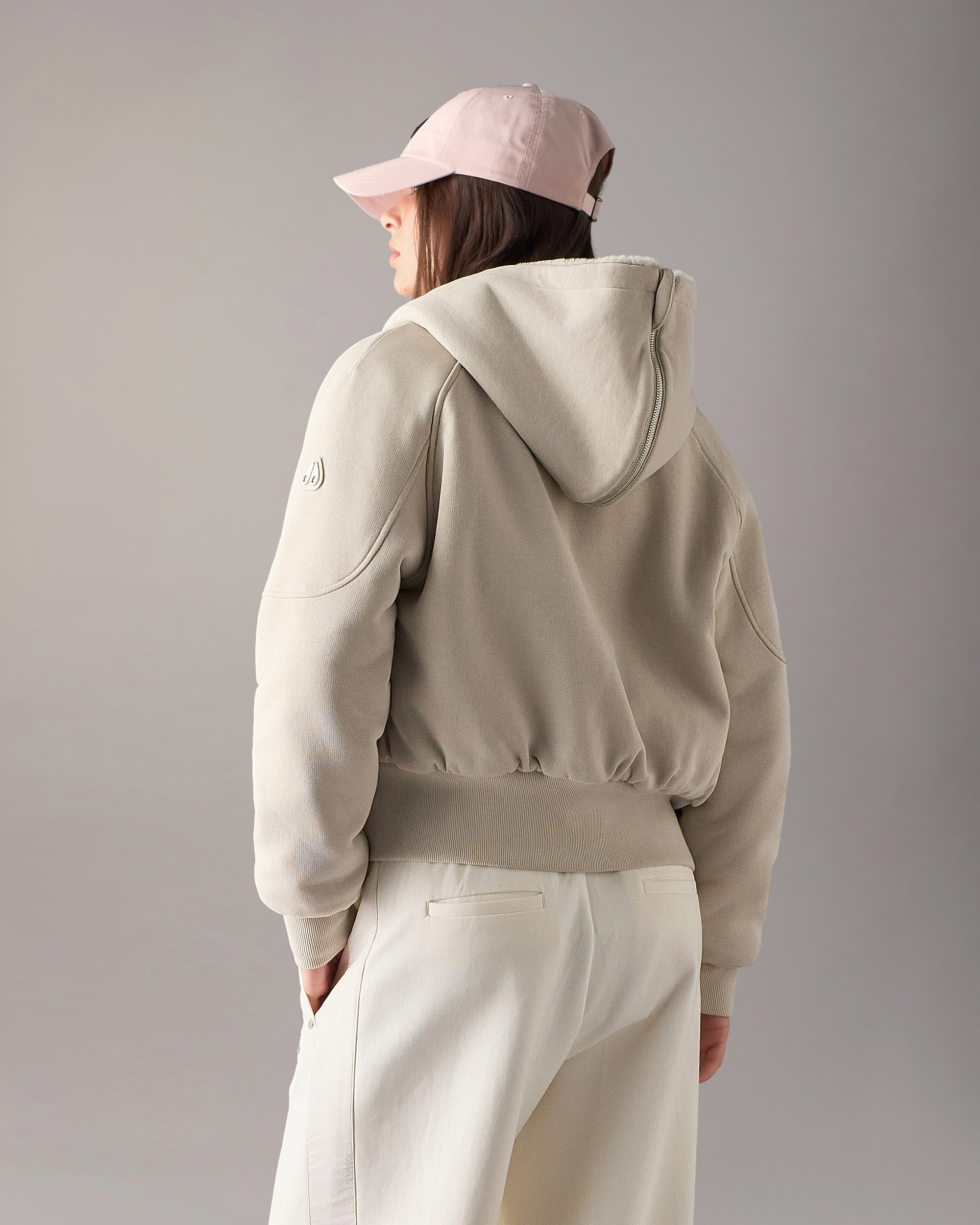 Moose Knuckles - M36LS611 - Gold Series Oro Bunny Reversible Hoodie - WOMENS -  - Back