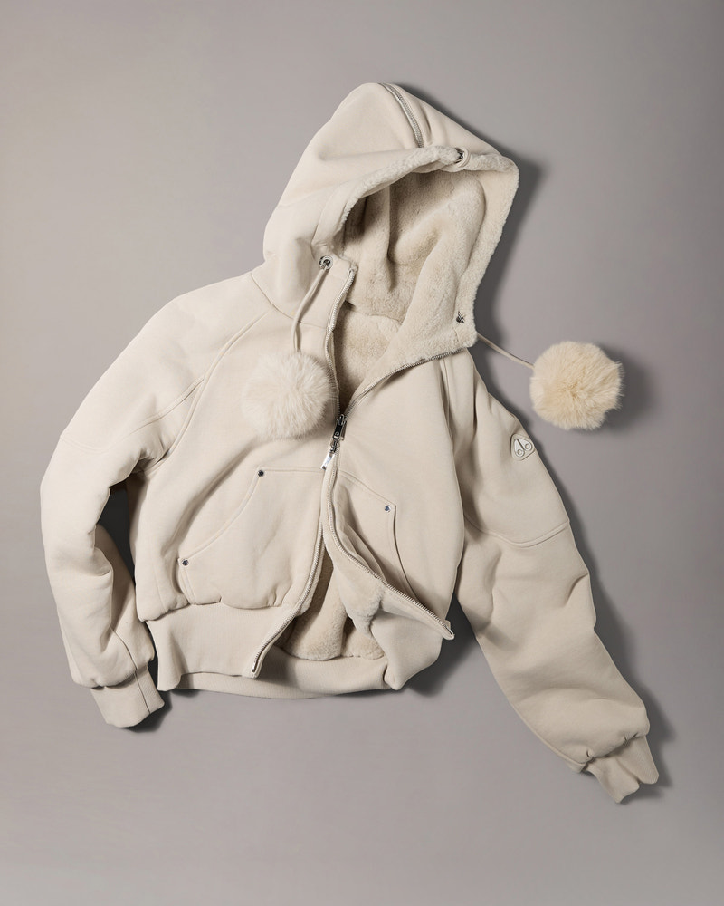 Moose Knuckles - M36LS611 - Gold Series Oro Bunny Reversible Hoodie - WOMENS -  - GM