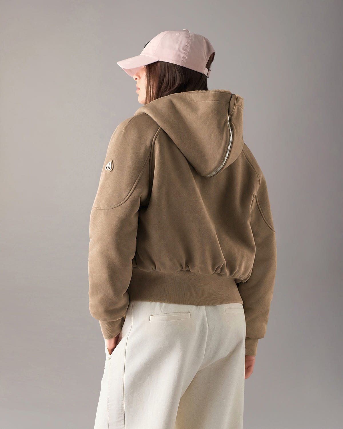 Moose Knuckles - M36LS611 - Oro Bunny Reversible Hoodie - WOMENS -  - Back