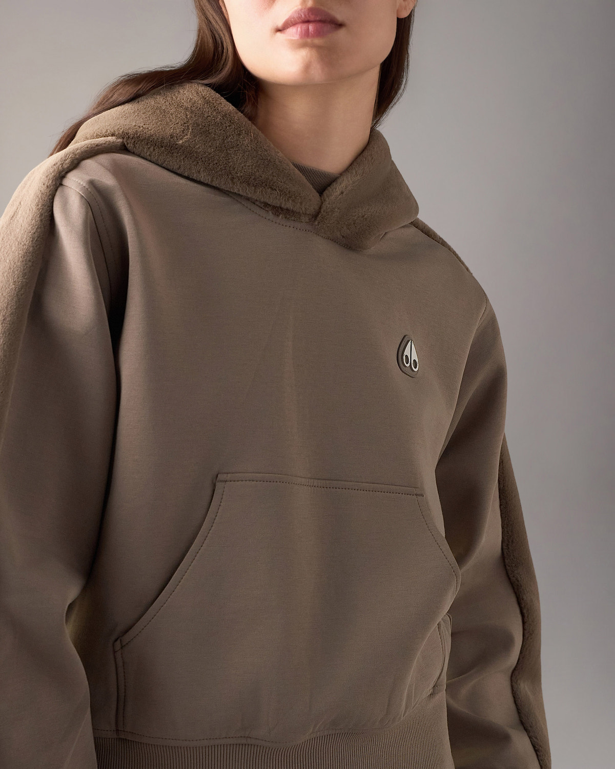 Moose Knuckles - M36LS611 - Gold Series Oro Bunny Reversible Hoodie - WOMENS -  - Detail1