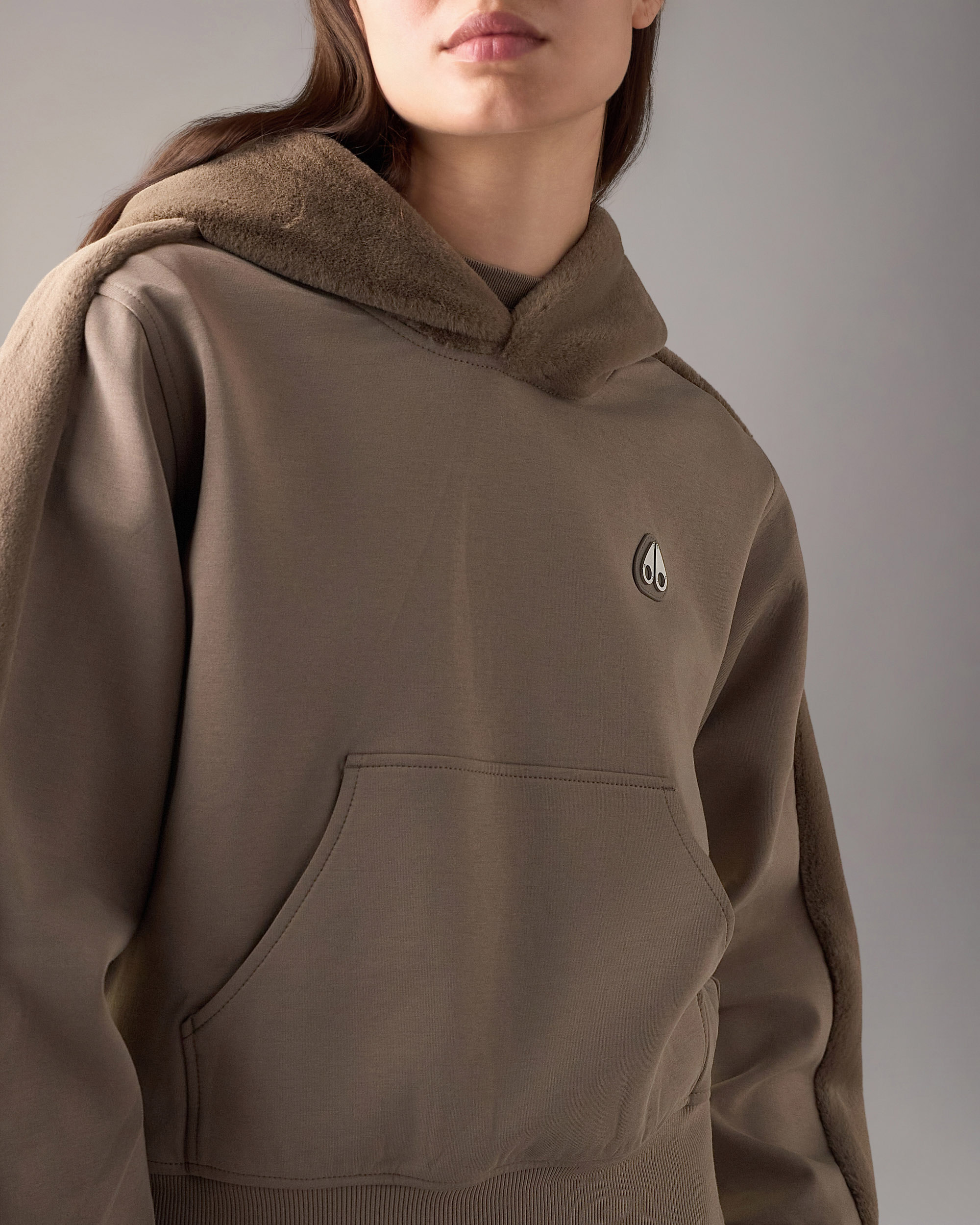 Moose Knuckles - M36LS611 - Gold Series Oro Bunny Reversible Hoodie - WOMENS -  - Detail1