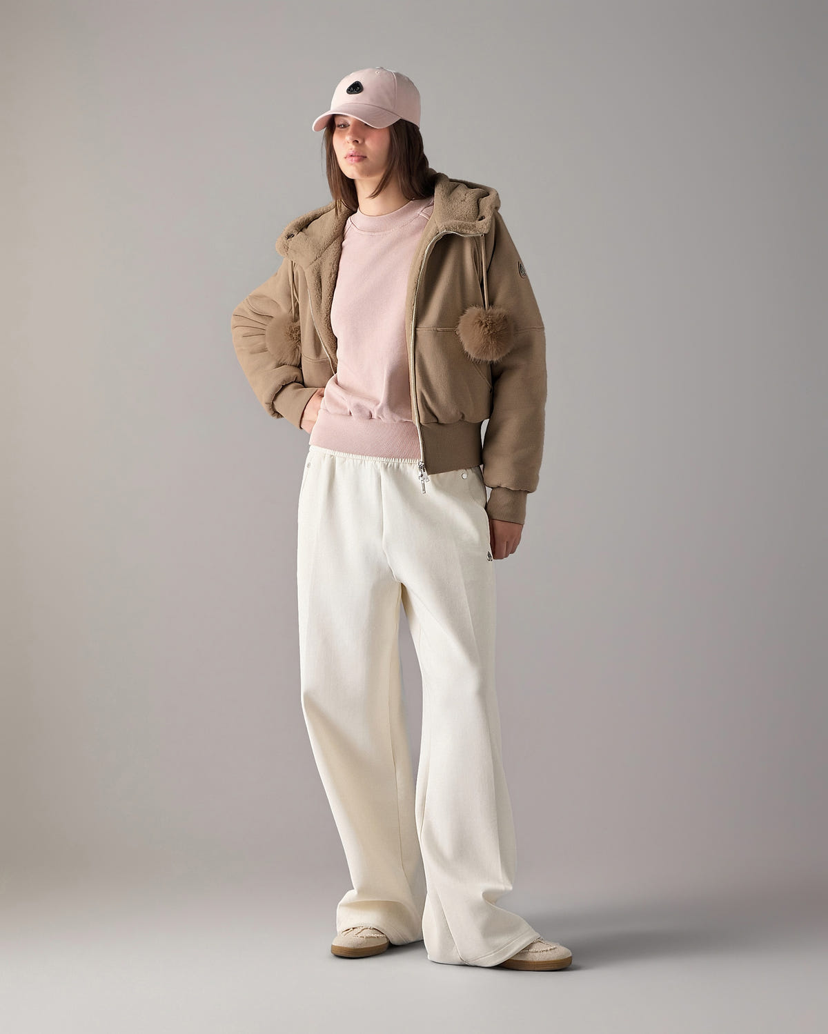 Moose Knuckles - M36LS611 - Oro Bunny Reversible Hoodie - WOMENS -  - Front