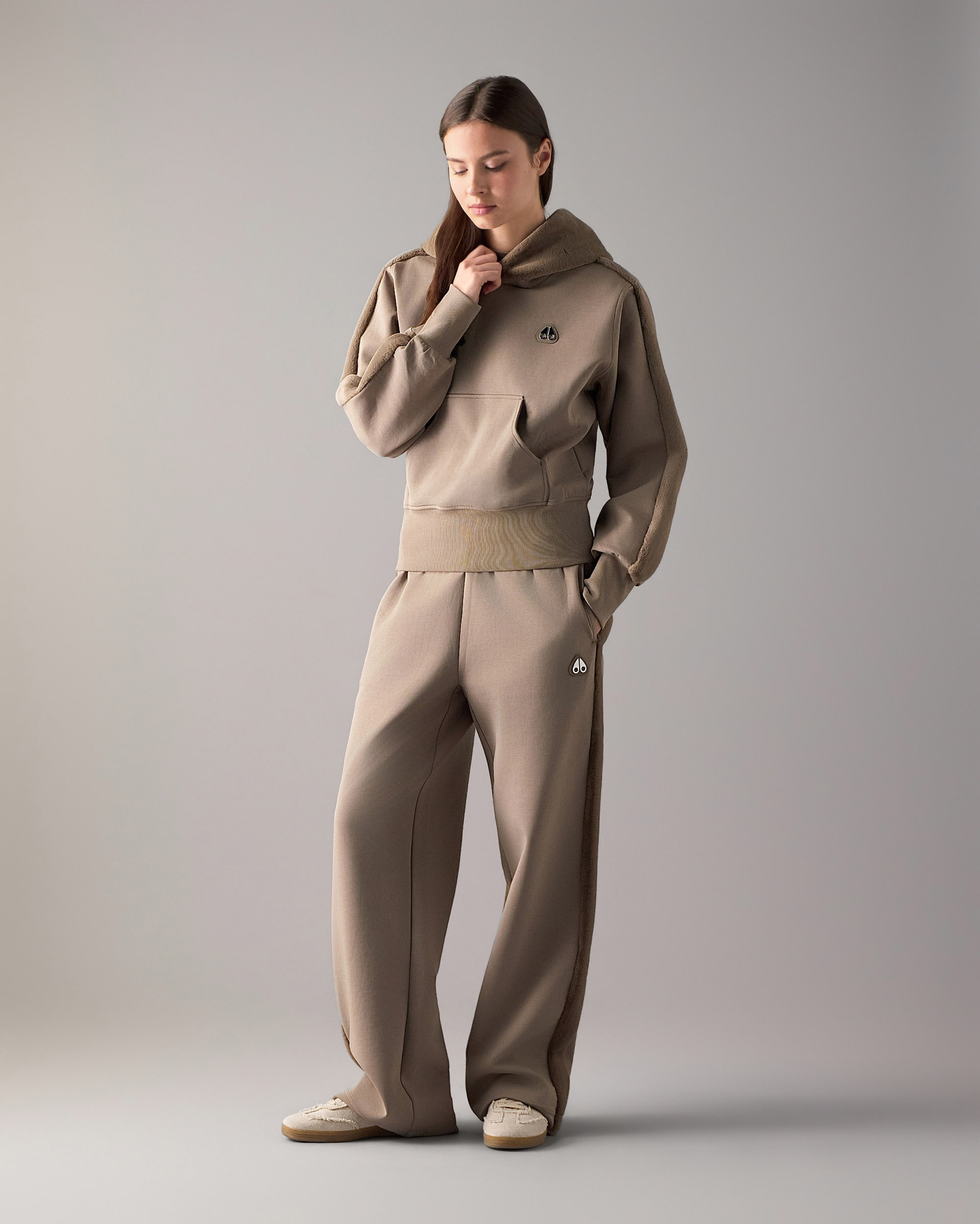 Moose Knuckles - M36LS611 - Gold Series Oro Bunny Reversible Hoodie - WOMENS -  - Front