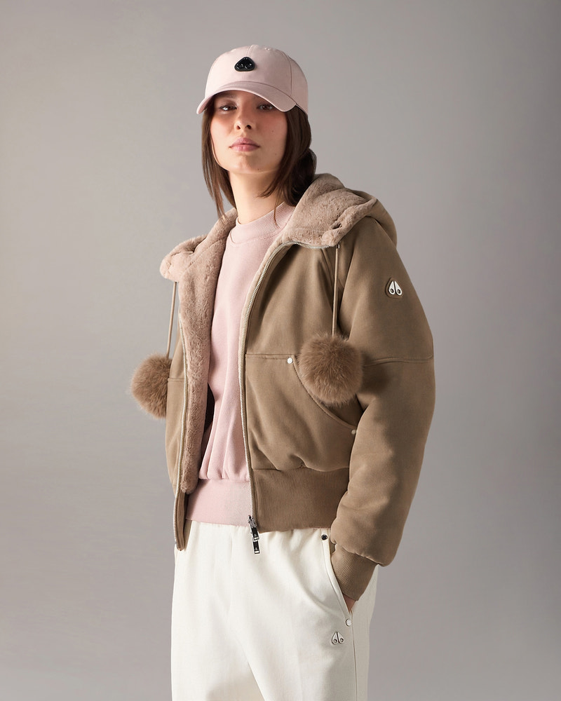 Moose Knuckles - M36LS611 - Gold Series Oro Bunny Reversible Hoodie - WOMENS -  - Front Category