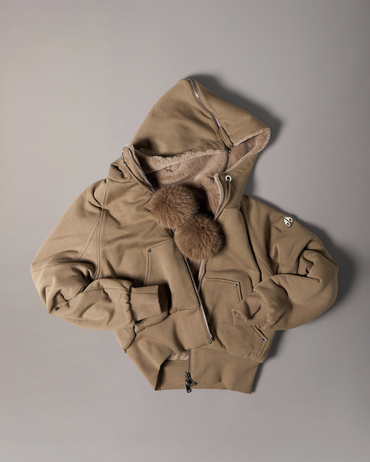 Moose Knuckles - M36LS611 - Gold Series Oro Bunny Reversible Hoodie - WOMENS -  - GM