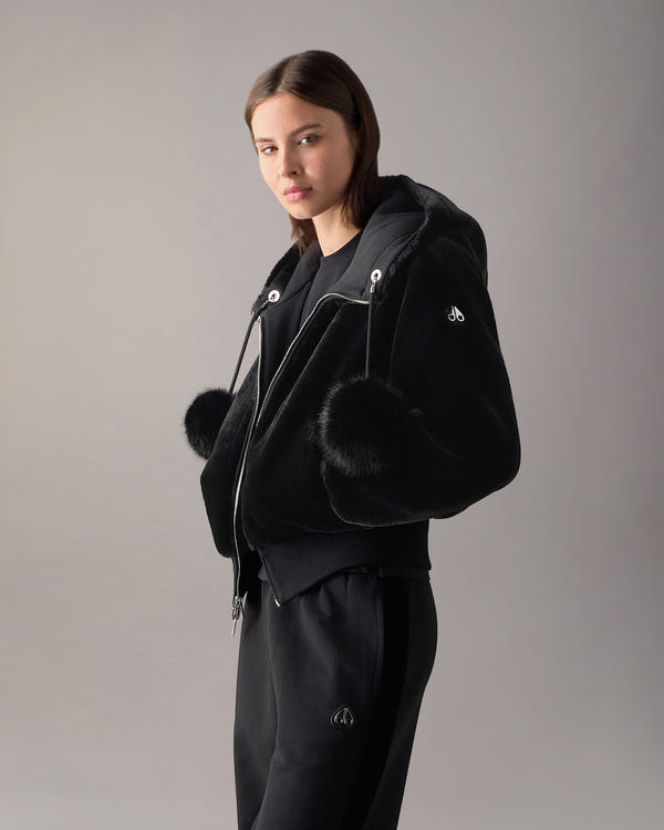 Moose Knuckles - M36LS611 - Oro Bunny Reversible Hoodie - WOMENS -  - Detail6
