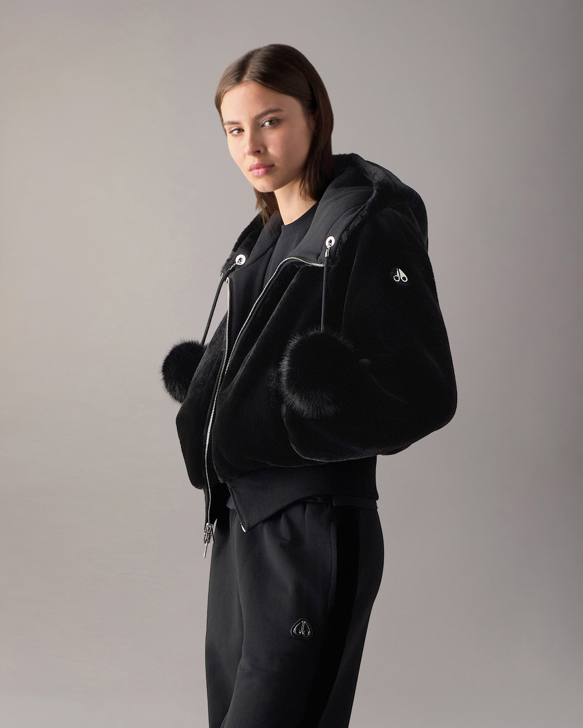 Moose Knuckles - M36LS611 - Gold Series Oro Bunny Reversible Hoodie - WOMENS -  - Detail6