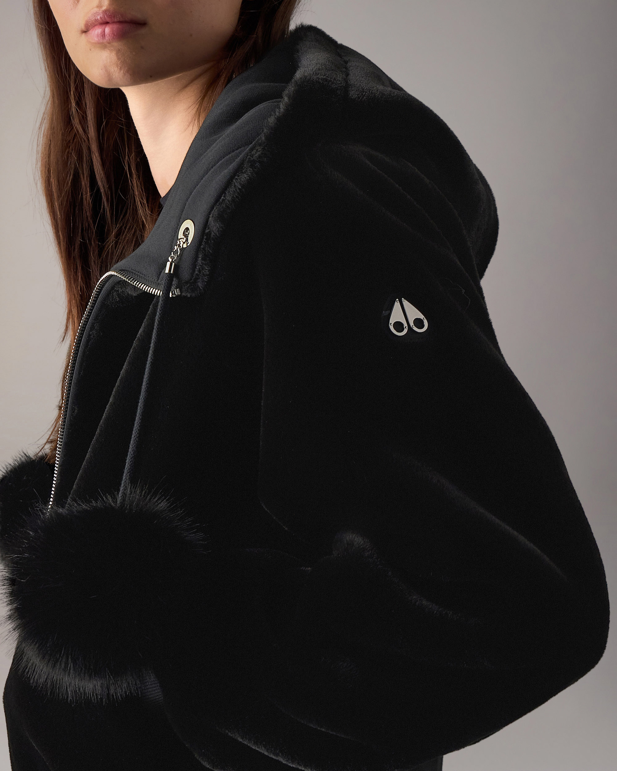 Moose Knuckles - M36LS611 - Gold Series Oro Bunny Reversible Hoodie - WOMENS -  - Detail9
