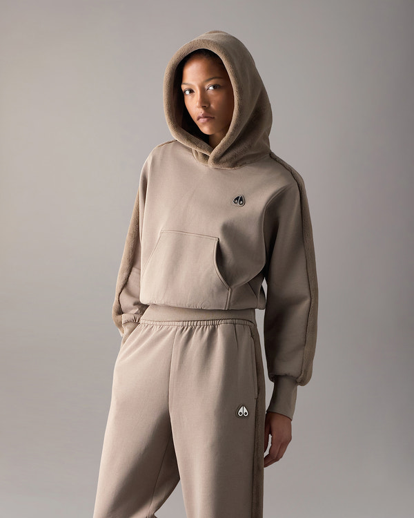 Moose Knuckles - M36LS621 - Mixed Media Bunny Hoodie - WOMENS -  - Front Category