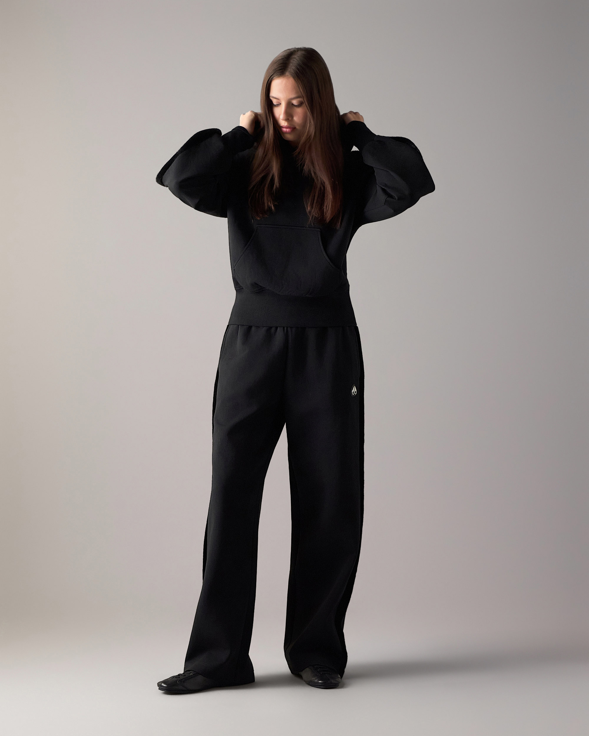 Moose Knuckles Womens MIX MEDIA BUNNY HOODIE  M36LS621 Front