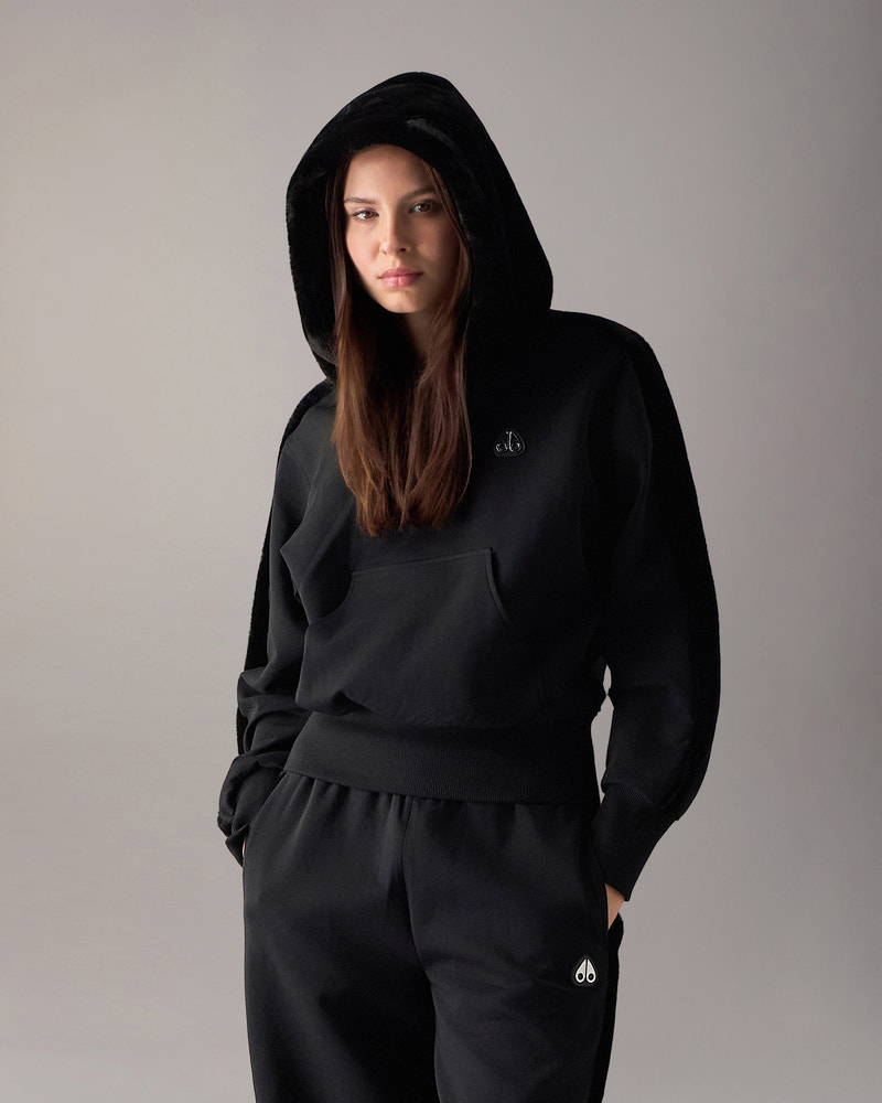 Moose Knuckles Womens MIX MEDIA BUNNY HOODIE  M36LS621 Front Category