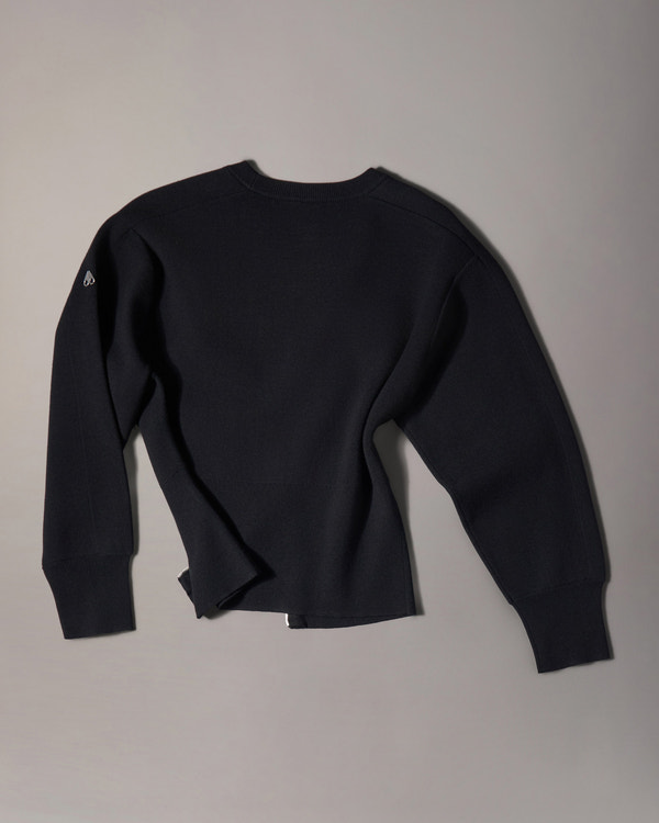Moose Knuckles Womens YYZ Crewneck Sweatshirt  M36LS643 Detail10