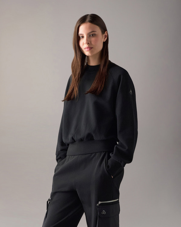 Moose Knuckles Womens YYZ Crewneck Sweatshirt  M36LS643 Front Category
