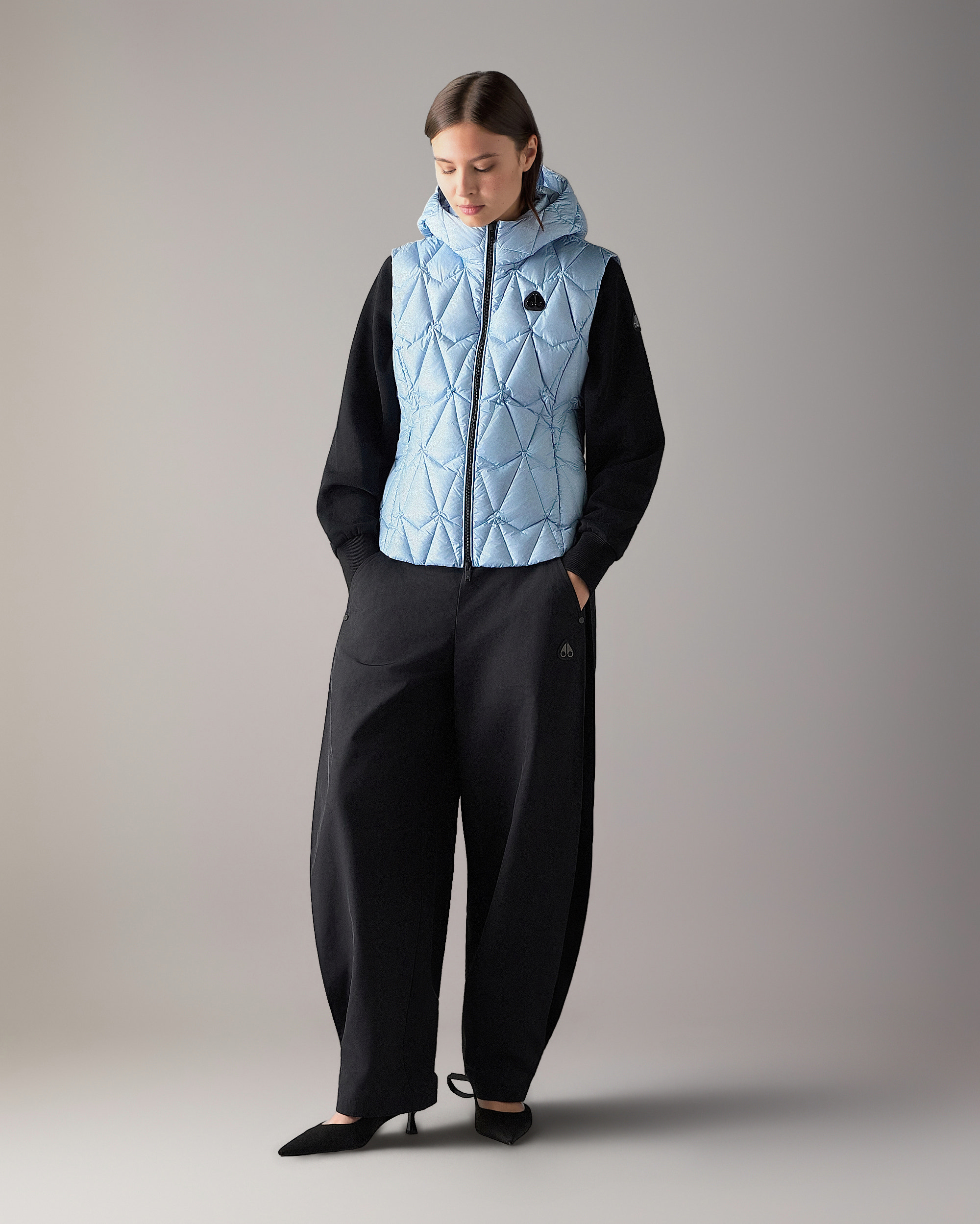 Moose Knuckles - M36LV454 - Iceberg Quilt Down Vest - WOMENS -  - Front