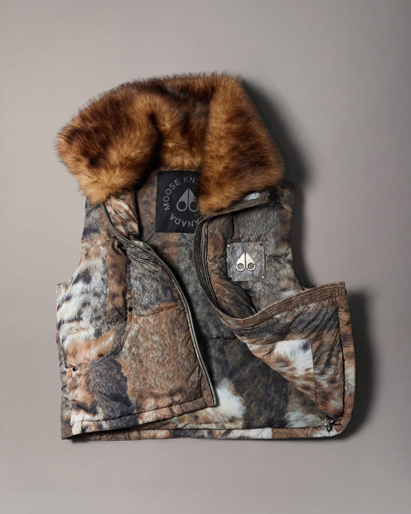 Moose Knuckles - M36LV461HW - Everest Printed Down Puffer Vest - WOMENS -  - GM