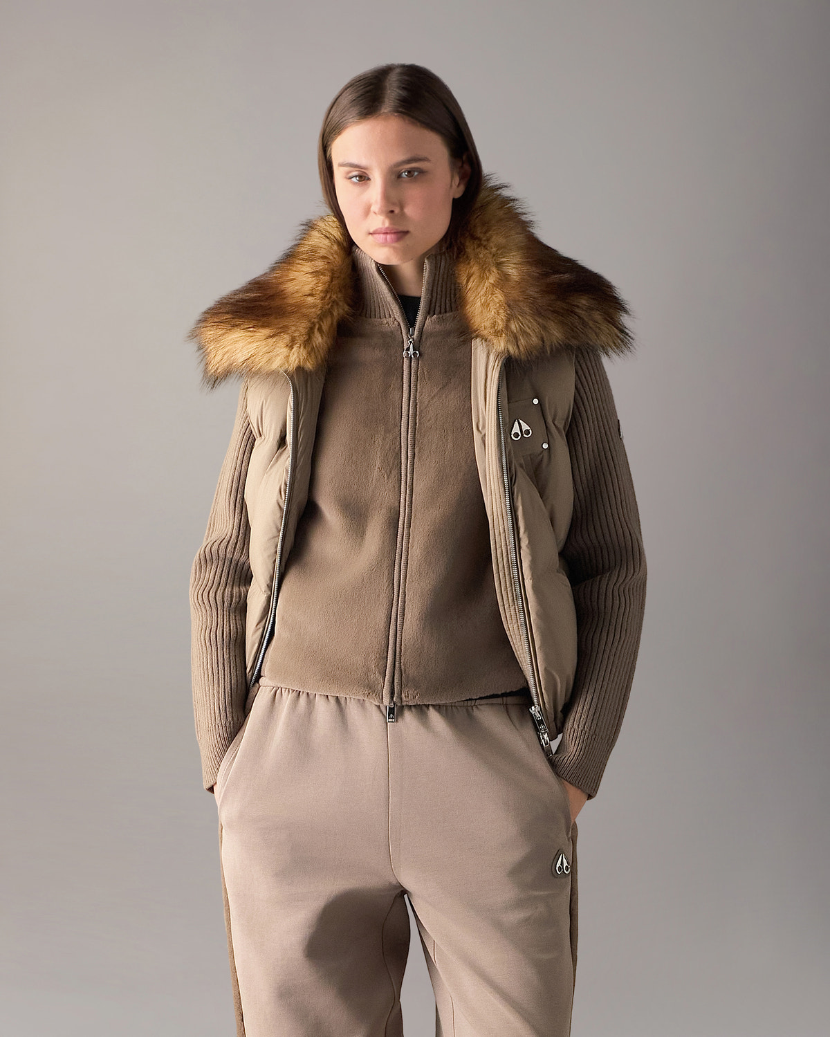 Moose Knuckles - M36LV461W - Everest Down Puffer Vest - WOMENS -  - Front Category