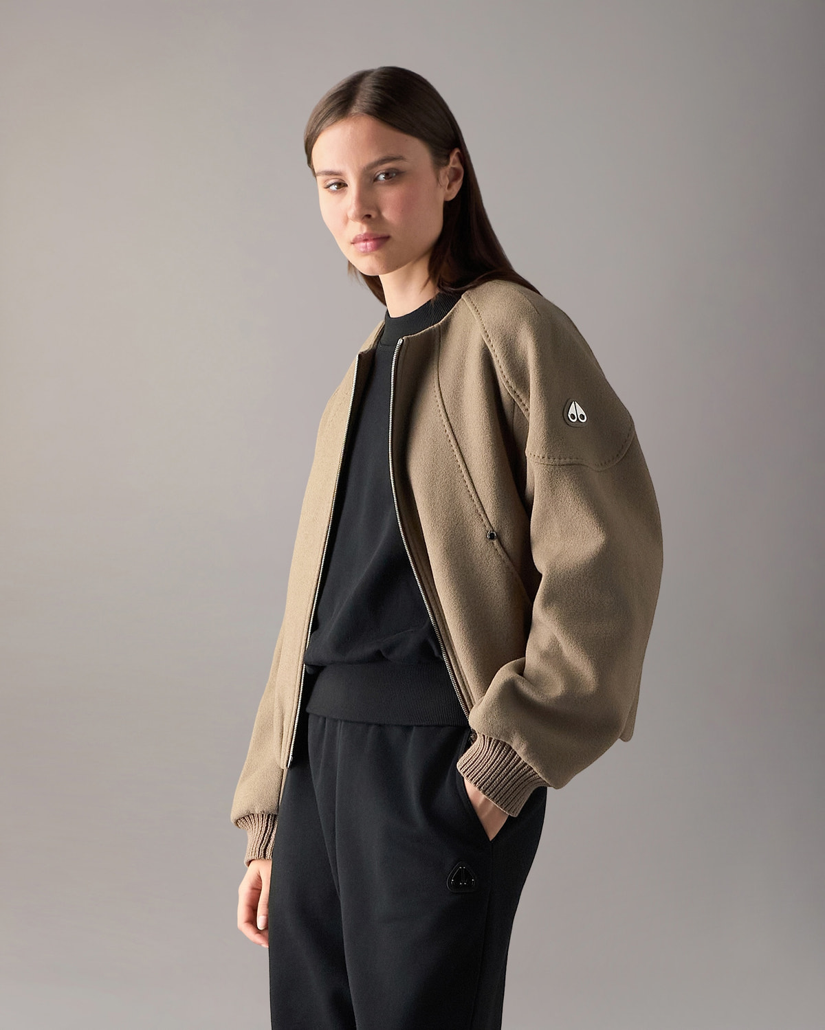 Moose Knuckles - M36LW410 - Grid 3-In-1 Wool Bomber Jacket - WOMENS -  - Detail4