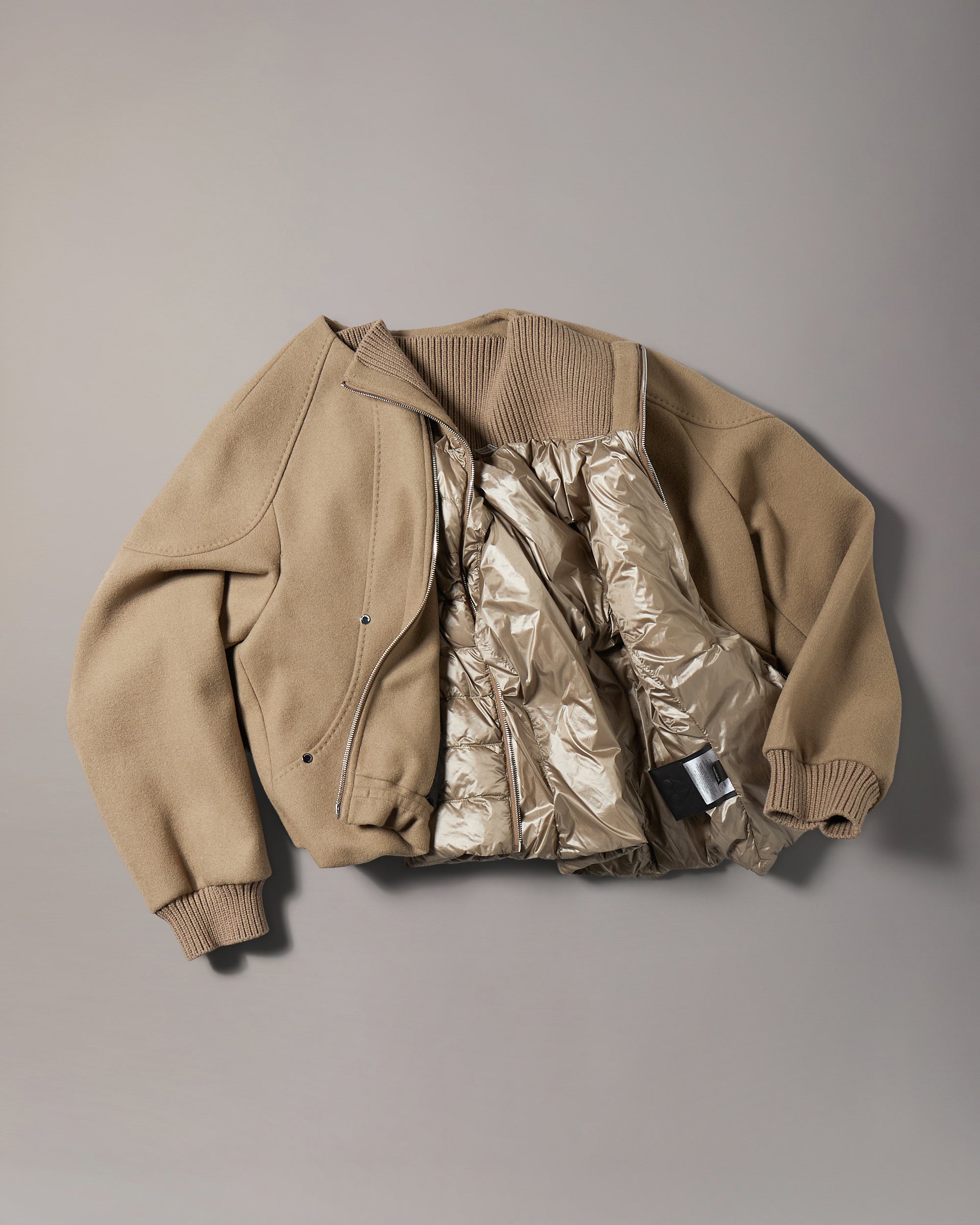 美品！希少！CALEE MORESKIN JACKET Grid 3-In-1 Wool Bomber Jacket | Women | Moose Knuckles