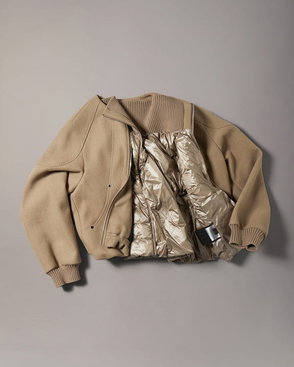 Moose Knuckles - M36LW410 - Grid 3-In-1 Wool Bomber Jacket - WOMENS -  - GM