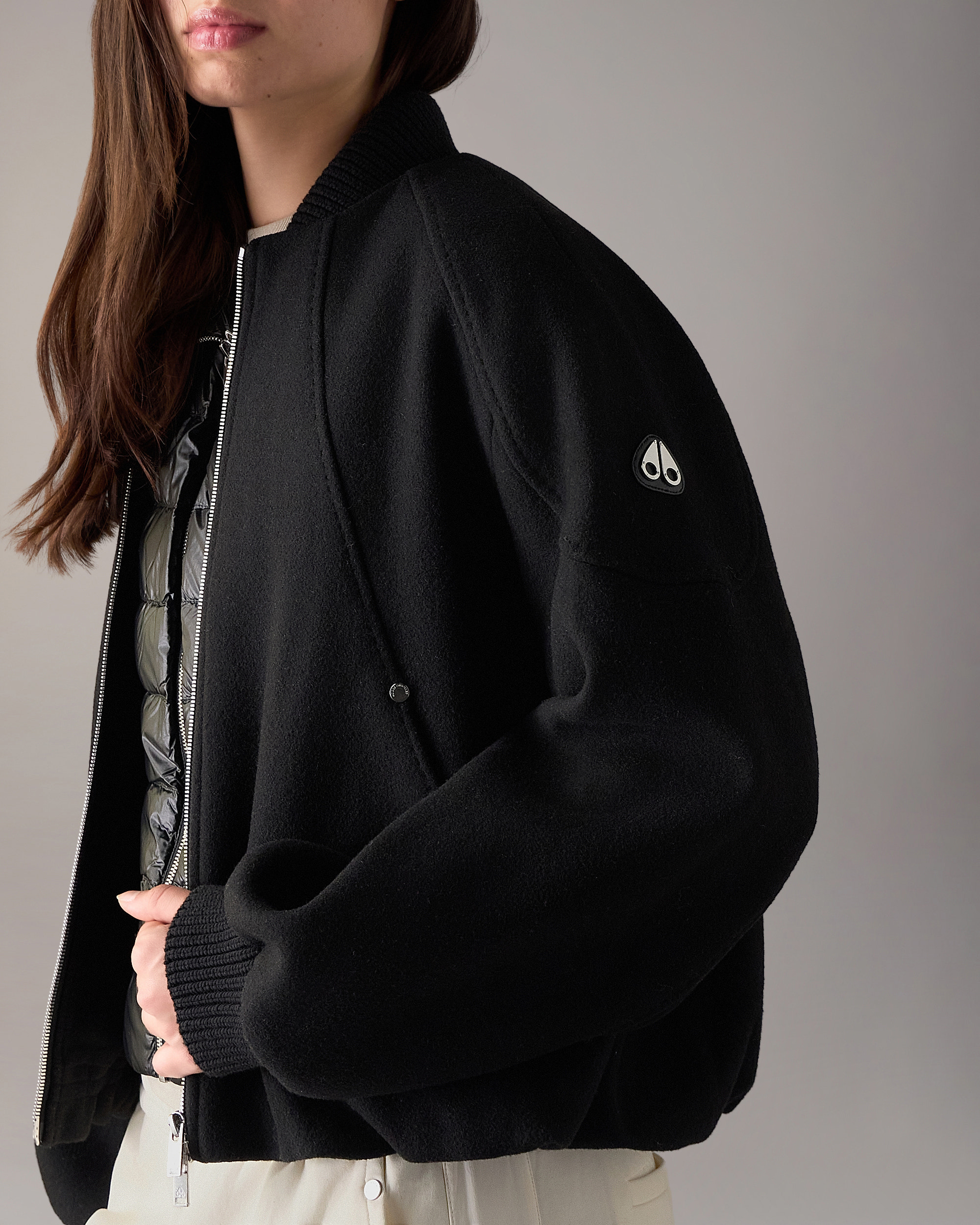 Moose Knuckles - M36LW410 - Grid 3-In-1 Wool Bomber Jacket - WOMENS -  - Detail1