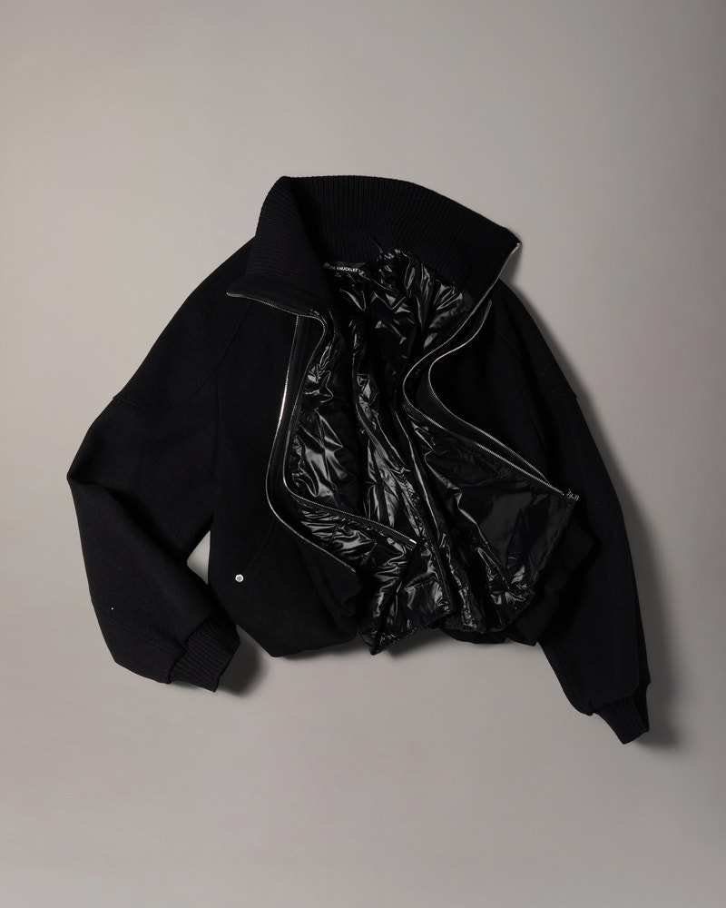 Moose Knuckles - M36LW410 - Grid 3-In-1 Wool Bomber Jacket - WOMENS -  - GM