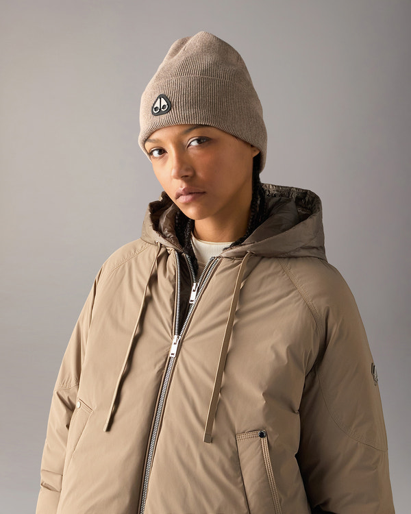 Moose Knuckles - M36MA540 - Frost Cotton-Wool Beanie - ACCESSORIES -  - Front