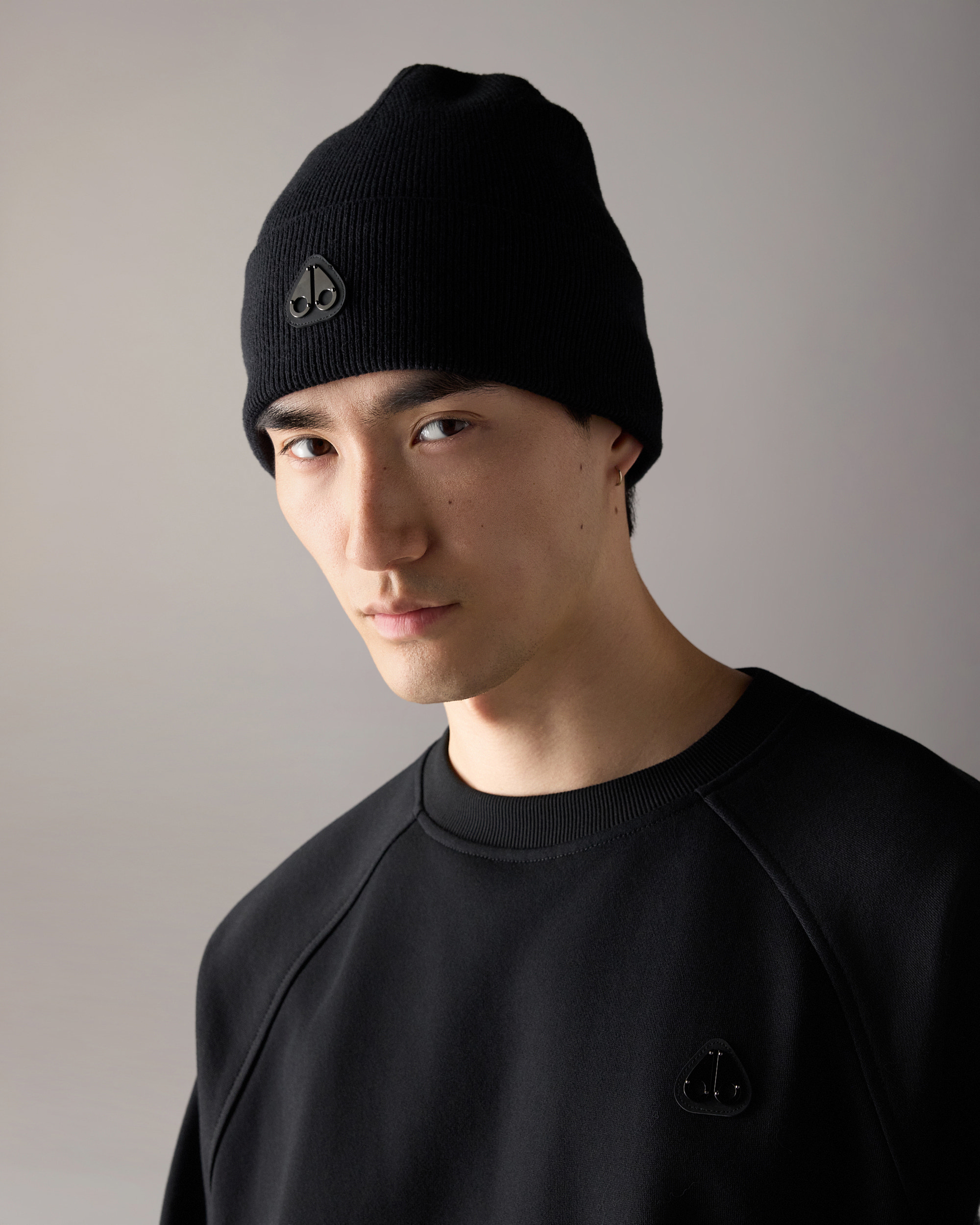 Moose Knuckles - M36MA540 - Frost Cotton-Wool Beanie - ACCESSORIES -  - Front