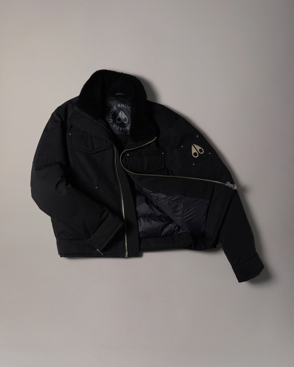 Moose Knuckles - M36MJ149S - Falcon Down Trucker Jacket - MENS -  - GM