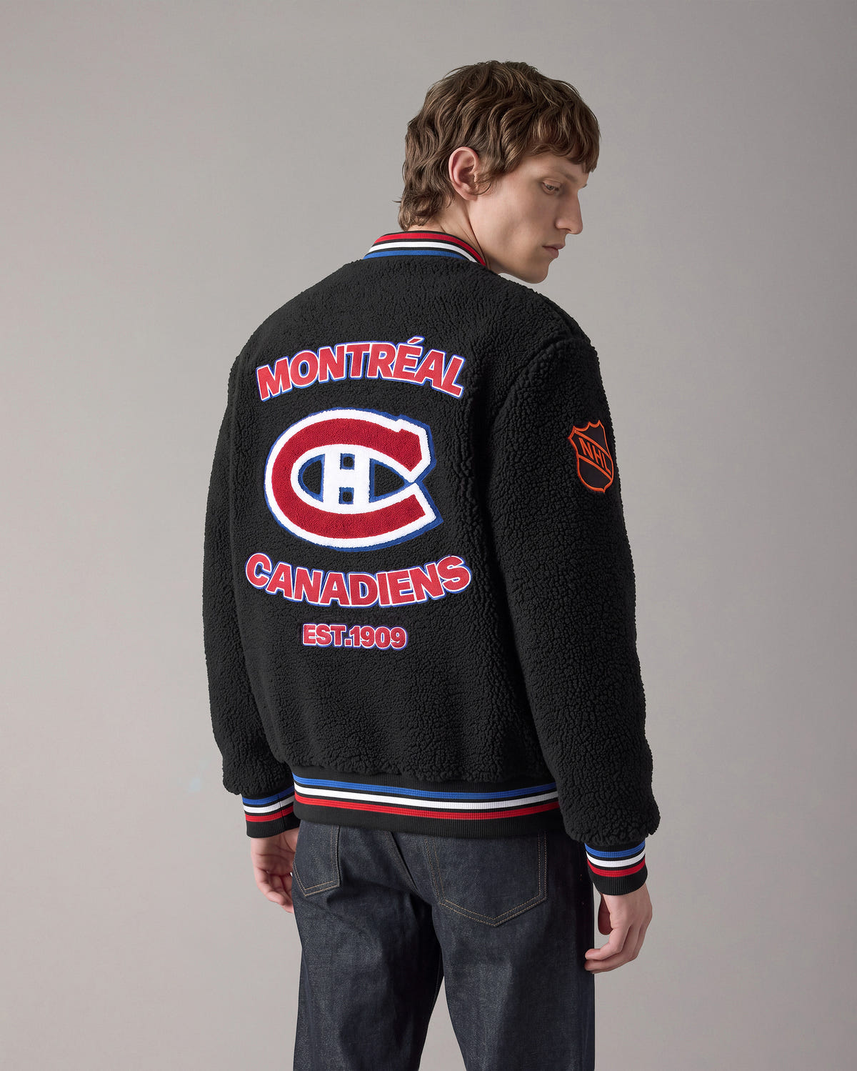 Moose Knuckles - M36MJ216NC - NHL x Moose Knuckles Canadiens Sherpa Jacket - MENS -  - Back