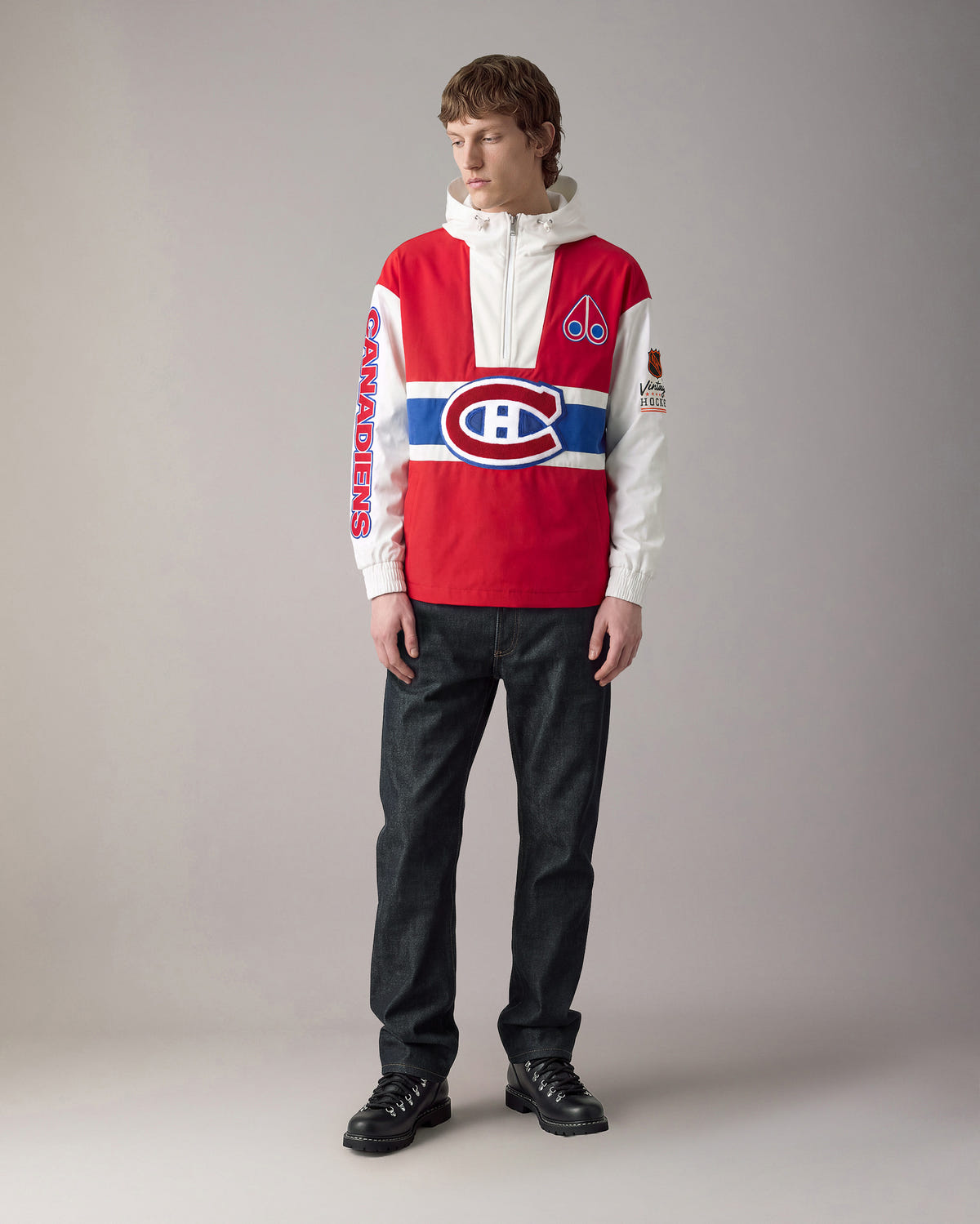 Moose Knuckles - M36MJ217NC - NHL x Moose Knuckles Canadiens Hooded Anorak - MENS -  - Front
