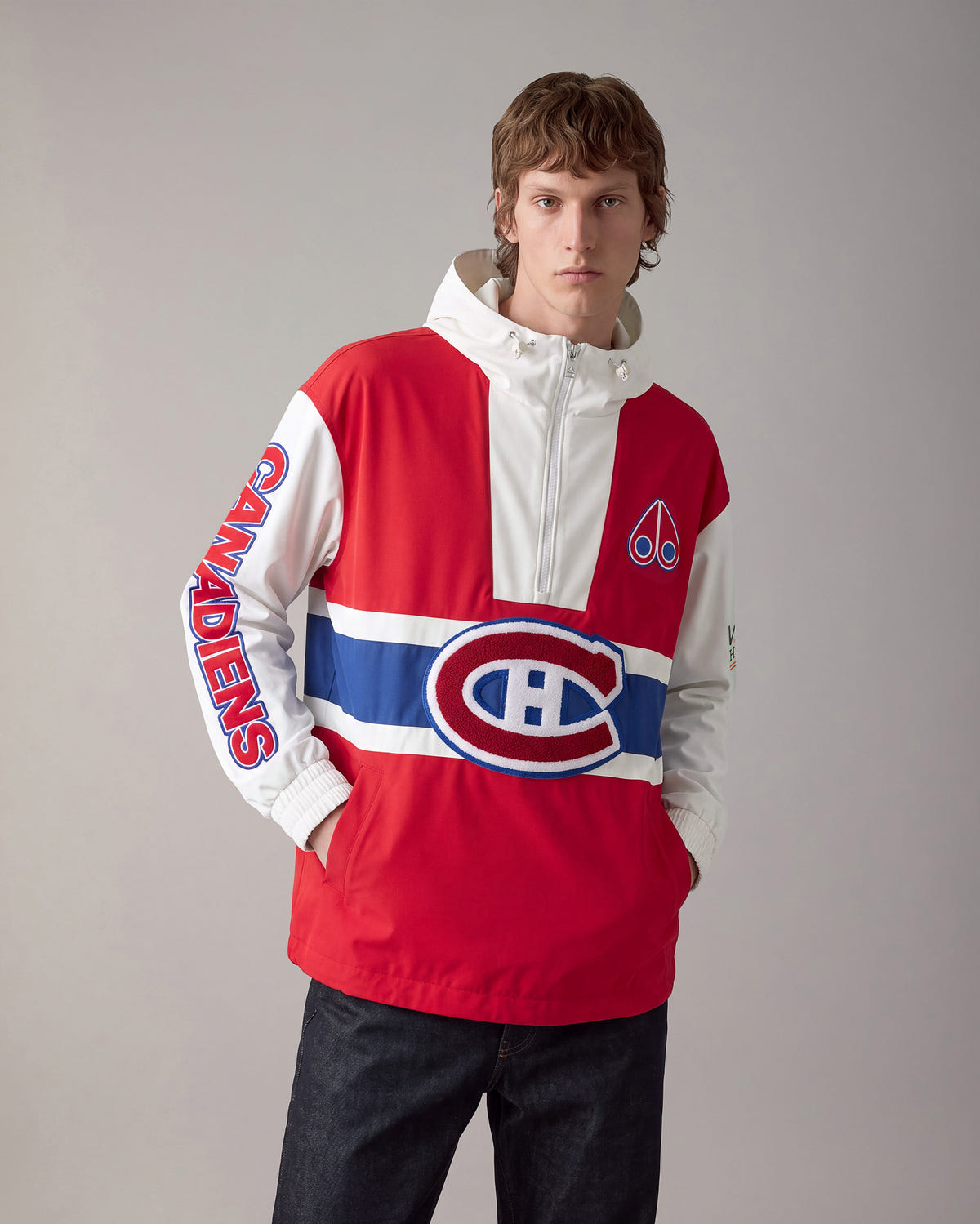 Moose Knuckles - M36MJ217NC - NHL x Moose Knuckles Canadiens Hooded Anorak - MENS -  - Front Category