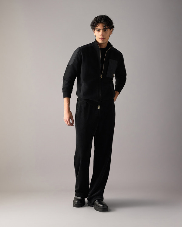 Moose Knuckles - M36MK668G - Gold Series Elowan Zip-Up Sweater - MENS -  - Front