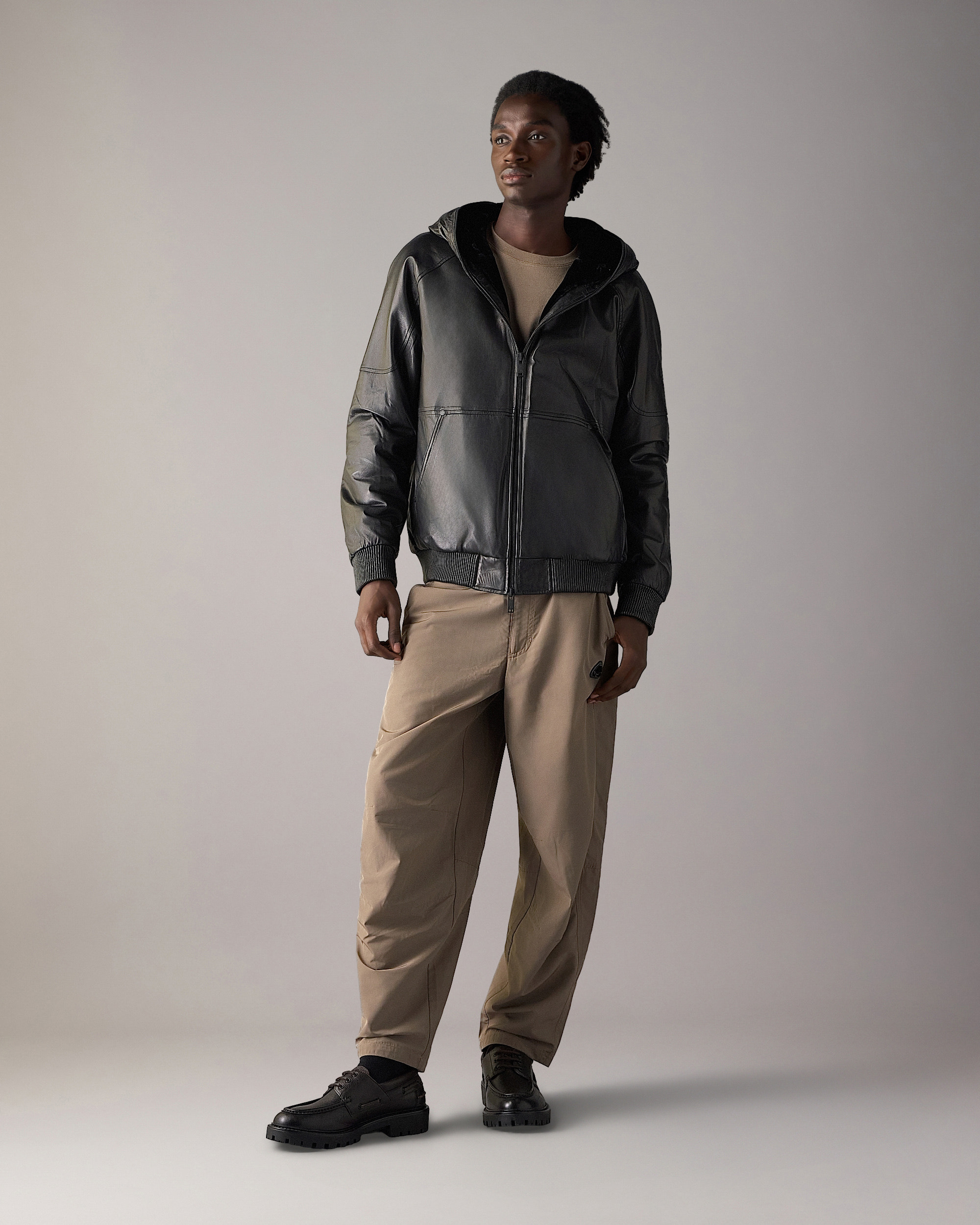 Moose Knuckles - M36ML310 - Neo Bunny Leather Jacket - MENS -  - Front