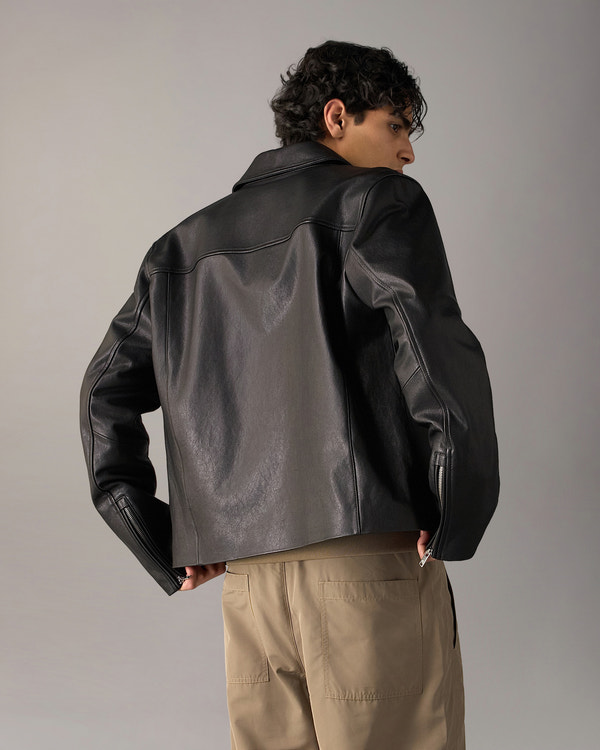 Moose Knuckles - M36ML315 - Jacques Leather Jacket - MENS -  - Back